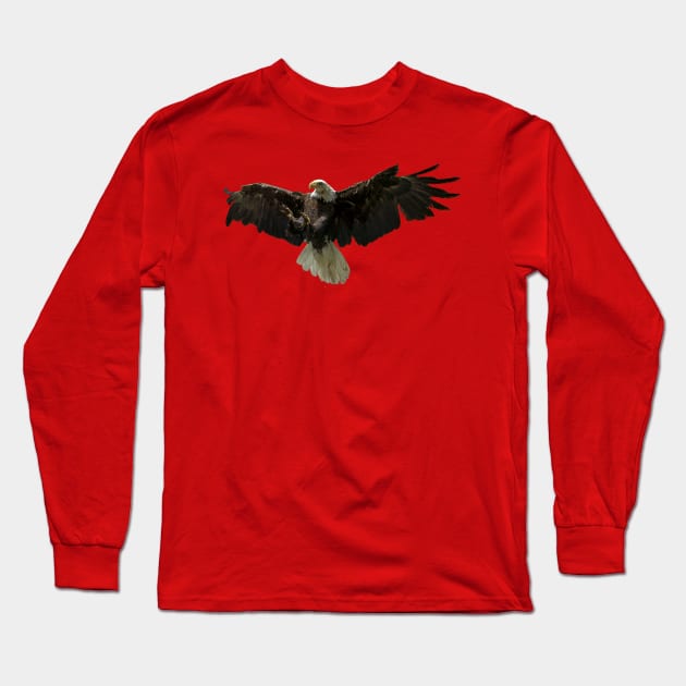 Majestic Bald Eagle Long Sleeve T-Shirt by StevenElliot